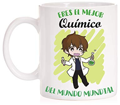 FUNNY CUP Taza Eres el Mejor Quimico del Mundo Mundial. Taza Divertida de Regalo (Quimico)