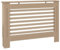 vidaXL Heizkörperverkleidung mit horizontalen Latten Heizkörperabdeckung Heizungsverkleidung Heizung Heizkörper Abdeckung 112x19x81,5cm MDF