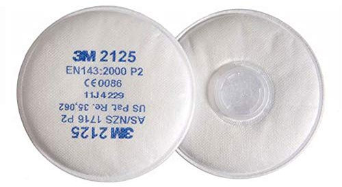 3M 2125 P2R - Filtro antiparticolato leggero, 1 paio per confezione (1 paio)