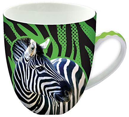 Animug - Zebra von Deluxebase. 450ml großer Keramikbecher. Zebra-Tasse, die eine große Ergänzung zu Ihren Tassen und Bechern oder ein niedliches und lustiges Neuheitsgeschenk ist.