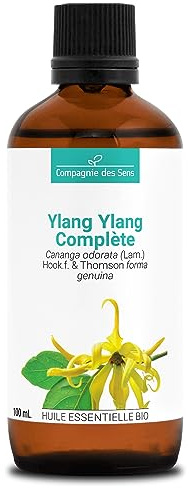 Ylang Ylang Completo - 100 ml - Olio essenziale biologico - 100% puro, naturale, chemiotipato e certificato AB