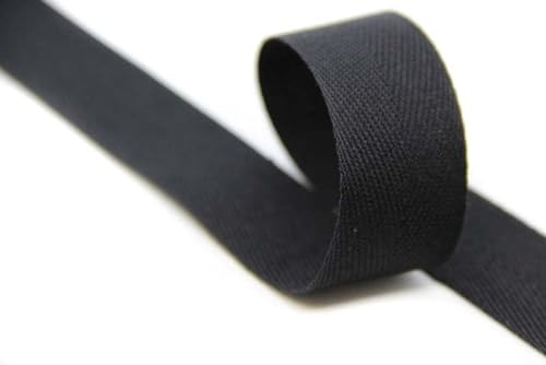 NTS-Nähtechnik 20mm | 5m Köperband | Nahtband | 100% Baumwolle | schwarz