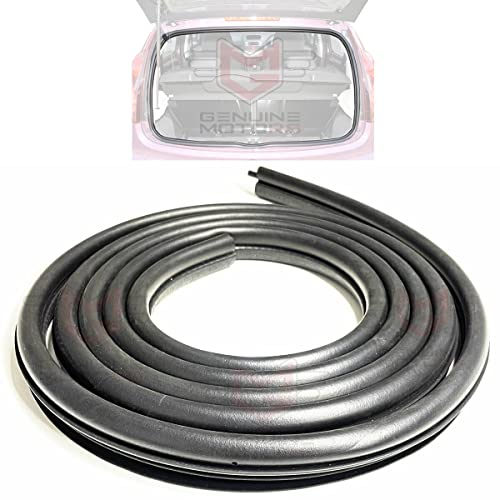 GENUINE MOTORS Kofferraumkanten-Dichtungsgummi für Aygo (2006–2014), EPDM-Gummi mit Metallverstärkung, Schwarz