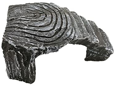 Plateforme Tortue, À Utiliser avec Les Reptiles et Les Amphibiens, Aquarium Tortue, Ornement d'aquarium, Cachette Rampe pour Tortue, Abri pour Reptiles, Lézards Tortues Amphibiens Poisson (Petit)