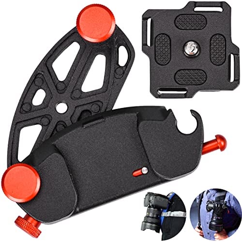 PANSYFEN Metallo Clip per Zaino per Fotocamera Clip da Cintura per Fotocamera Accessori Fotocamera per Fotocamera DSLR SLR Zaino Treppiede
