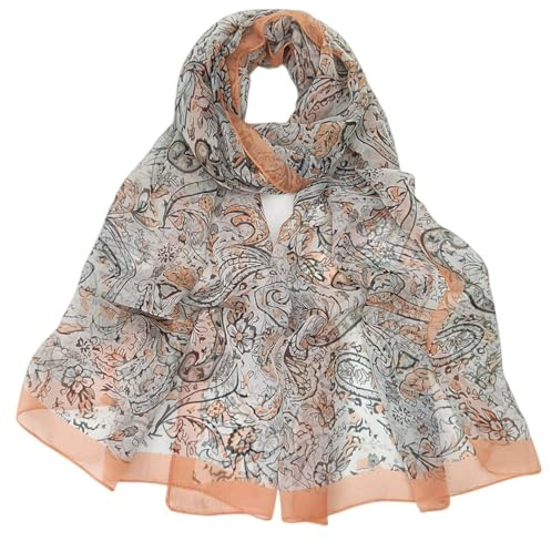 FAIRYGATE Chiffon Schal Halstuch Damen Damenschal Schals & Tücher für Damen Stola Festlich Shawl für Brautkleider Abendkleider Elegante Party Weicher Schal 62022