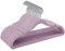 SONGMICS Grucce Appendiabiti in Velluto 30 Pezzi, Antiscivolo, Scanalature su Spalle, Barra per Pantaloni, Gancio Girevole a 360°, Salvaspazio, Spesso 0,6 cm, Largo 43 cm, Viola Chiaro CRF029GP03
