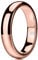 Three Keys Jewelry Womens Charming Jewelry 4mm Rose Gold Tungsten Polished Wedding Carbide Ring Band for Women Engagement Size 6