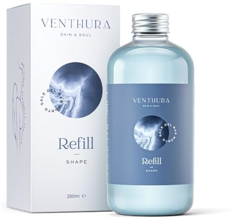Venthura - Liquido Ricarica Soluzione SHAPE Anticellulite Drenante - Trattamento Anticellulite Professionale al Sale del Mar Morto