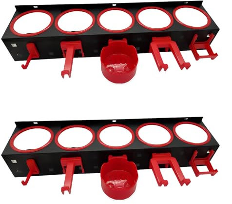 TollTool Dosenhalter für Sprühflaschen und Werkzeug - Sprühflaschenhalter Spraydosenhalter Werkstatt Halterung für Spraydosen sprühdosen Regal, Spray Bottle Storage Rack (2 Stück)