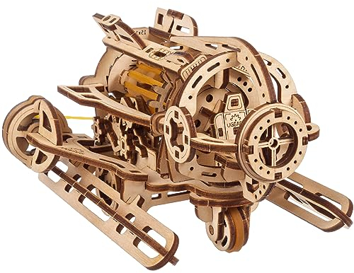 UGEARS Steampunk U-Boot - Ugears hölzerne 3D Puzzles für Erwachsene - Mechanisches Holzmodell - Gehirnjogging einzigartige Puzzles - pädagogische und kreative Baukästen für Erwachsene