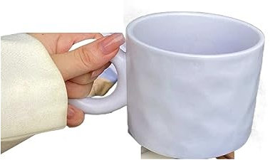 GLigeT Kaffeetassen Nordic Stil Becher Unregelmäßige Becher Fett Tasse Keramik Wasser Milch Tee Kaffee Tasse Coffee Tassen (Color : 4)