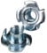 T Nuts Four Pronged Tee Nuts Zinc Plated Steel Anchors Blind Nut Captive Inserts for Woodworking and Furniture Heavy Duty Threaded Wood Insert Nuts with Sharp Prong Pack of: 10 Size: M6 x 15 mm