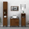 Tino Tech Badschrank Waschtischunterschrank Waschtisch Möbel Badmöbel-Set Hochschrank Praktisches Design Aussehen Aufgeräumtes und Markantes Einfache Montage zu Reinigen Braun 30x30x100 cm