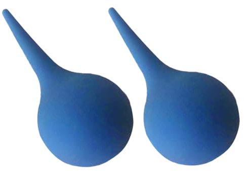 Ohransaugbirne Ohrreiniger Luftgebläse Pumpe Staub Reiniger Gummi Saug Ohr Spritze Birne Ohr zum Spülen der Ohren Waschen Squeeze Birne Laborwerkzeug (2 PCS)