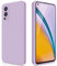 GiiYoon Hülle Kompatibel mit Oneplus Nord2, Hochwertiges Liquid Silicone Case, Rundumschutz Handyhülle, Kratzfestes Weiches Mikrofaserfutter- Lila