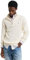 GANT Men's Cotton Cable Half Zip Pullover Sweater, Cream, XXXXXL