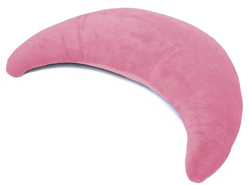 Tiga-Med Halbmondkissen TIGA-Soft | Ergonomisches Nackenkissen/Stillkissen/Kopfkissen mit Mikroperlen | zum Entspannen, Schlafen, Lesen und Stillen | Bezug separat waschbar bei 40°C (Rosa)