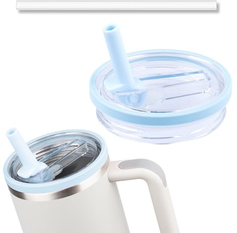 1 paquete de 1 tapa abatible de 1,134.0 g compatible con Stanley Cup de 1,134.0 g, compatible con Stanley Cup Quencher, accesorios de vaso de 1,134.0 g (azul)