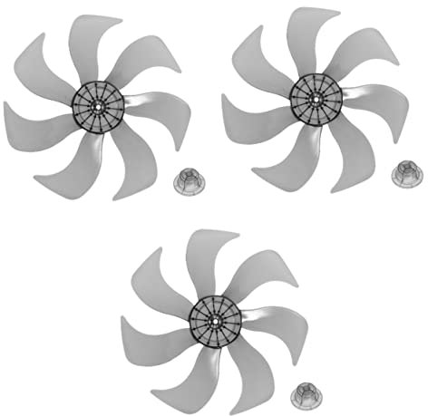 CIYODO 3stücke Ersatzventilatorblatt Für Tisch Und Standventilatoren Hochtemperaturbeständige Transparente Universelles Zubehör Für Verbesserte Luftzirkulation