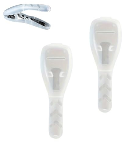 GHYJHS 2 PCS Razor Travel Case Portable Razor Case Travel Men Manual Razor Protector Transparent Plastic Box Cover Container Storage Shaver Holder Protector Case Organizer for Men