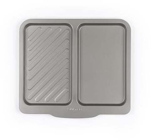 Salter Essentials BW13673 - Teglia da forno con rivestimento antiaderente, doppia teglia rettangolare, lavabile in lavastoviglie, facile da pulire, realizzata nel Regno Unito, in acciaio al carbonio