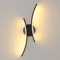 Mckalen Wandlampe Innen LED, 20W 2250LM Wandleuchte LED Schwarz Modern, Dekorativ Wandbeleuchtung Flur für Schlafzimmer Korridor Wohnzimmer Treppe, Warmweiss 3000K