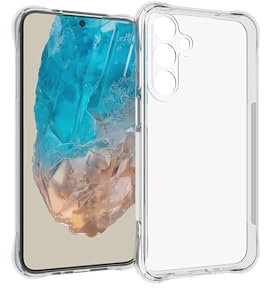 mtb more energy® Coque souple Armor compatible avec Samsung Galaxy M35 5G - Coins renforcés - Protection de l'appareil photo - TPU 1,5 mm