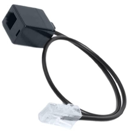 Splitter J11 RJ45 - Adattatore per presa telefonica Ethernet, cavo convertitore RJ45 RJ11 potente da 35,6 cm, cavo connettore telefonico, 8P4C 6P4C per servizio fisso