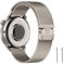 PaceBid 22mm Armband Kompatibel mit Amazfit Balance, Milanese Mesh Loop Metall Gewebte Edelstahl Magnetisch Ersatzband Verstellbarer Uhrenarmband für Amazfit Balance 2/Amazfit Bip 5 - Sternenlicht