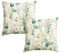 Artoid Mode Grün Eukalyptus Blätter Sommer Kissenbezüge 2er Set, 45x45 cm Frühling Saisonnal Zierkissenbezug Couch Wohnzimmer Deko