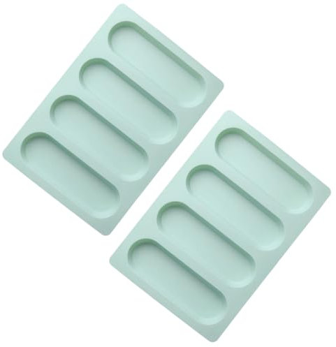 Hxhsgmeh Hot Dog Bun Pan, Silicone Hot Dog Bun Mold Non-Stick Bread Form Mini Rectangular Sandwich Baking Tray Hot Dog Bun Rolls