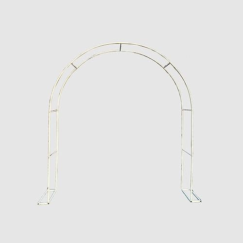 Arche de rose en fer blanc pour jardin, mariage, treillage pour vignes et légumes, pergola d'extérieur pour jardin et pelouse, dimensions : 140 x 230 x 25 cm (l x H x H)