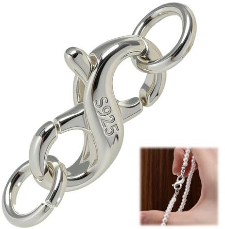Sterling Silver 925 Lobster Clasps, Secure Jewelry Clasps for Necklaces Bracelets, DIY Jewellery Making Repair Connectors