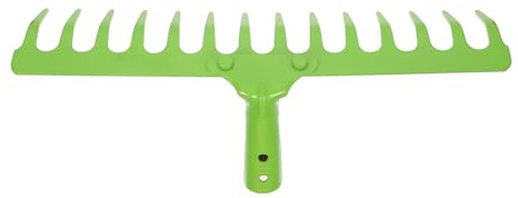 Veemoon Gartenrechen Bodenlockerungsrechen Grün Multifunktionales Gartenwerkzeug zum Umgraben und Auflockern der Gartenerde Leicht und Robust