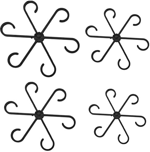 Supporto per gambo delle piante - 13,5-5,8 cm Clip Piante | Set 4 Pezzi Arrampicata Interno in PP - Durevole Regolabile | Philodendron Monstera Alocasia
