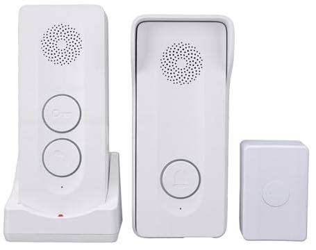 Luocute Wireless Doorbell, Two Way Talk Intercom with Unlock Feature and 800m Range, IP65, Pre Paired Easy Installation, for Home Apartment Villa Classroom