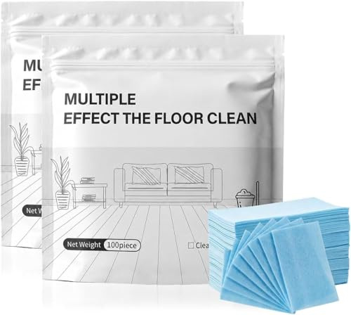 Floor Cleaning Tablets Multi-Surface Cleaner, Floor Cleaning Tablets Sheets, Water Soluble Floor Cleaner for Mopping for Hardwood, Laminate Floors, Wall Tiles, Glass