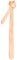 Retreez Herren Schmale Gewebte Krawatte Textur Gestreifte 5 cm - hell orange