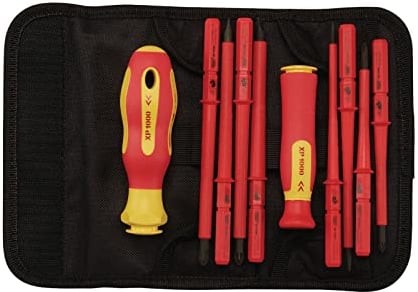 Draper 5721 - Cacciavite con punte intercambiabili, 10 pezzi