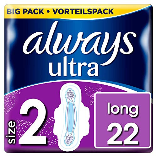 Always Ultra Long Sanitary Pads Size 2, Pack of 22