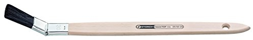 STORCHWERKE Plattpinsel 20 mm II gebogen, schwarze Borste 1 Stück, 55020