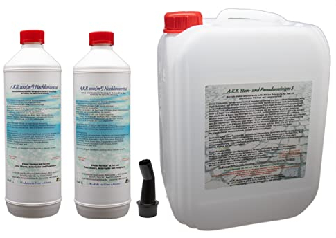A.K.B.Steinreiniger und Fassadenreiniger S, 3655 (10L) Grünbelagentferner algenentferner Flechtenentferner