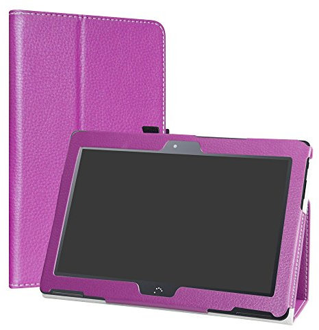LiuShan BQ Aquaris M10 Funda, Folio Soporte PU Cuero con Funda Caso para 10.1 BQ Aquaris M10 Android Tablet,Púrpura