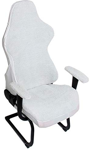 Zerci Universal Computer Chair Cover Game/Racing Chair Slipcover Washable Chair Protect Cover (Only Cover,No Chair) (White)
