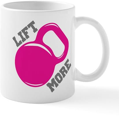 CafePress Lift More Kettlebell Mug 11 oz (325 ml) Ceramic Coffee Mug