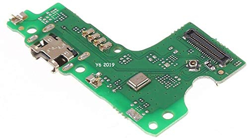 Pièce de rechange compatible avec Huawei Y6 2019 MRD-LX1 Flat Flex Sub Board DOCK Micro USB Jack Port Entrée USB pour connecteur câble de charge charge+microphone SyNC données
