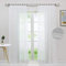 Delien Gardinen in Leinen-Optik Stores Gardine mit Streifen Muster Vorhänge Schlafzimmer transparent Vorhang Fensterschals mit Kräuselband, weiß (2er-Set, je 225x140cm)