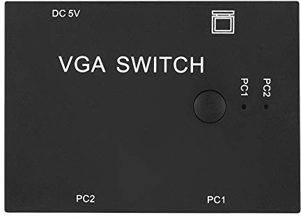 4K HDMI Splitter, VGA Switcher Box, 2-In-1-Out 2-Port Switcher, HD-Display-Zubehör für Host-Switch