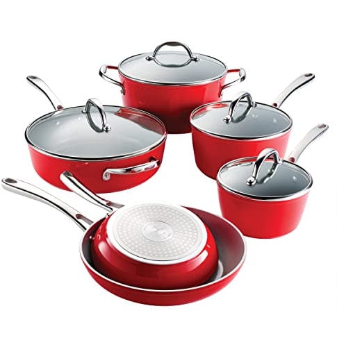 Tramontina 10 Pc Cold-Forged Induction Ceramic Cookware Set (80110/032DS)